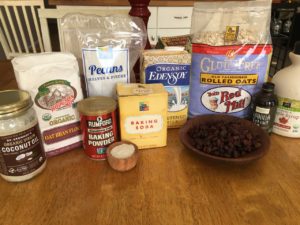Assemble ingredients Montana Mountain Cookies