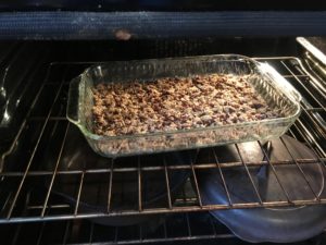 Rockin' Walnut Squares Ready to go in the oven.