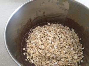 Mix in the organic oats