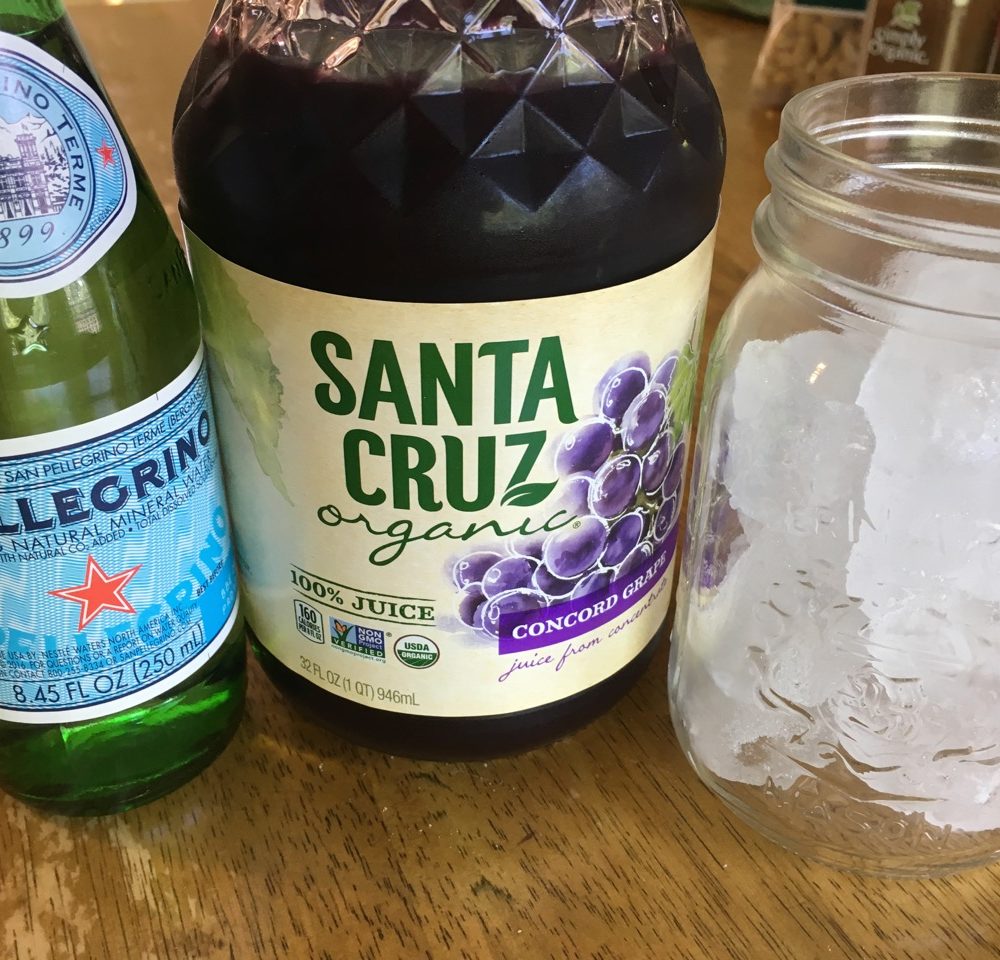 Ingredients for Paleo Grape Soda