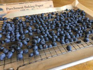 Ready to go in the oven blueberry gummy buttons
