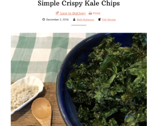 Simple Healthy Kale Chips